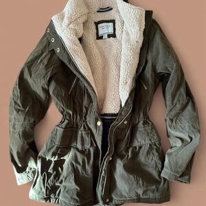 green nautica parka coat